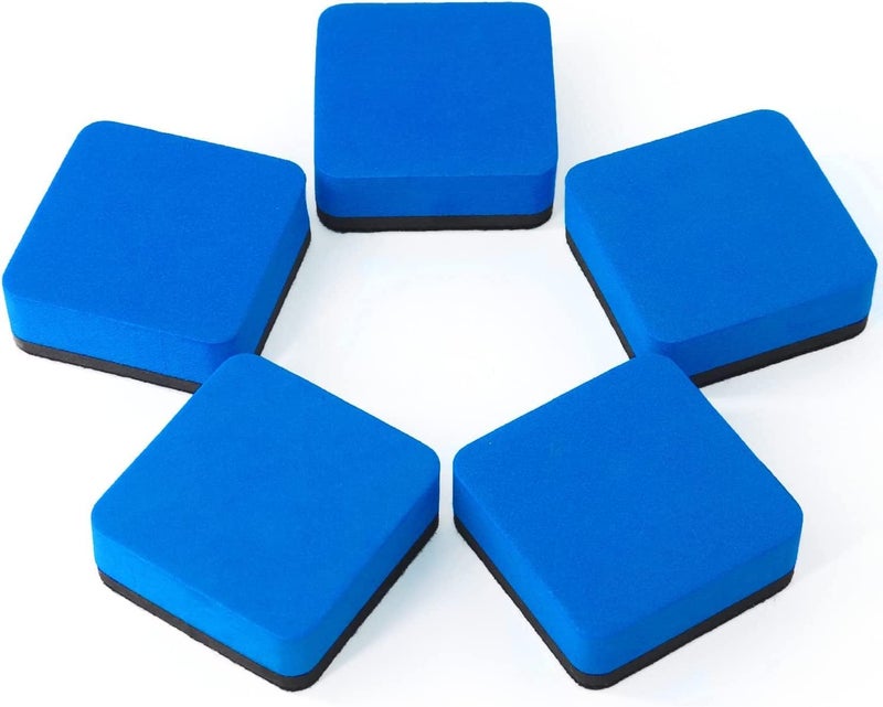 RNKP 24 Pack Magnetic Whiteboard Dry Erase Erasers Chalkboard Cleansers for Classroom, Home and Office (Blue) - Image 3